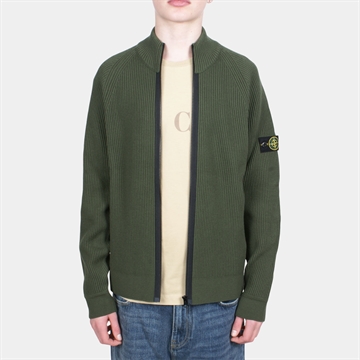 Stone Island Jr. Cardigan Military Green